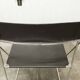 Set of 3 minimalist X line chairs by Niels Jorgen Haugesen.
