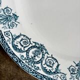 Round plate Léon Graves in ironstone, "Marie-Louise" service.