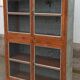 Old glass cabinet in wood and metal