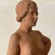 Antique Art Deco sculpture signed Delauner – Terracotta – 26 cm