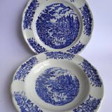 2 BP porcelain advertising plates