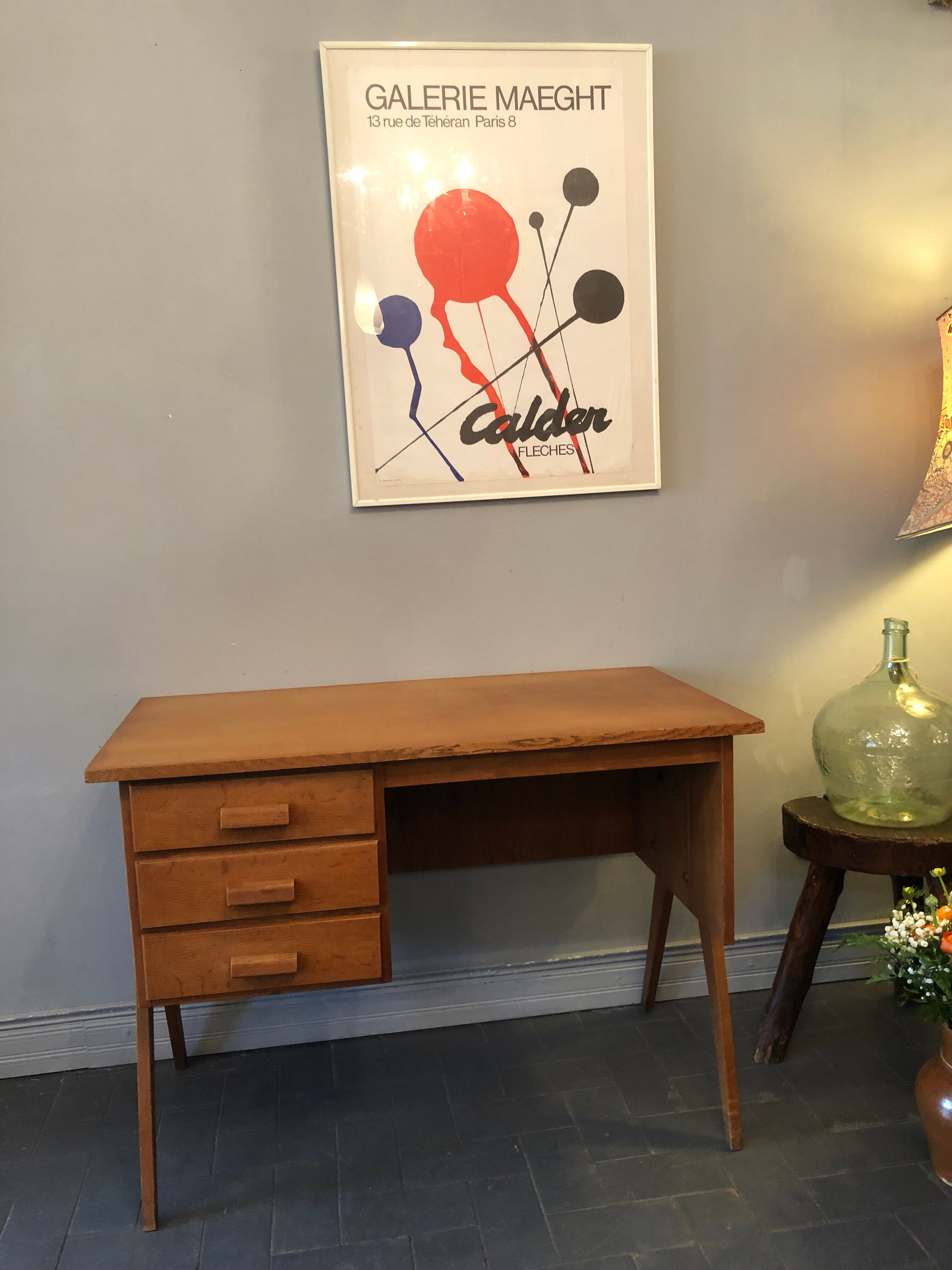 Vintage desk compass feet