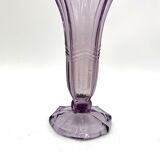 A purple Art Deco vase, Huta Zawiercie, Poland, 1960s