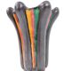 Vase multicolore années 1960