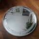 Large old round mirror finely decorated