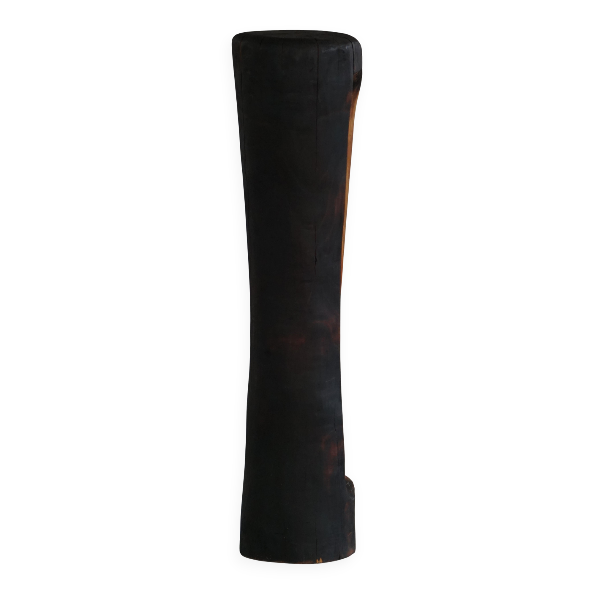 Large wooden sculpture "Black Elegance" by Ole Wettergren, Denmark, 1990s.