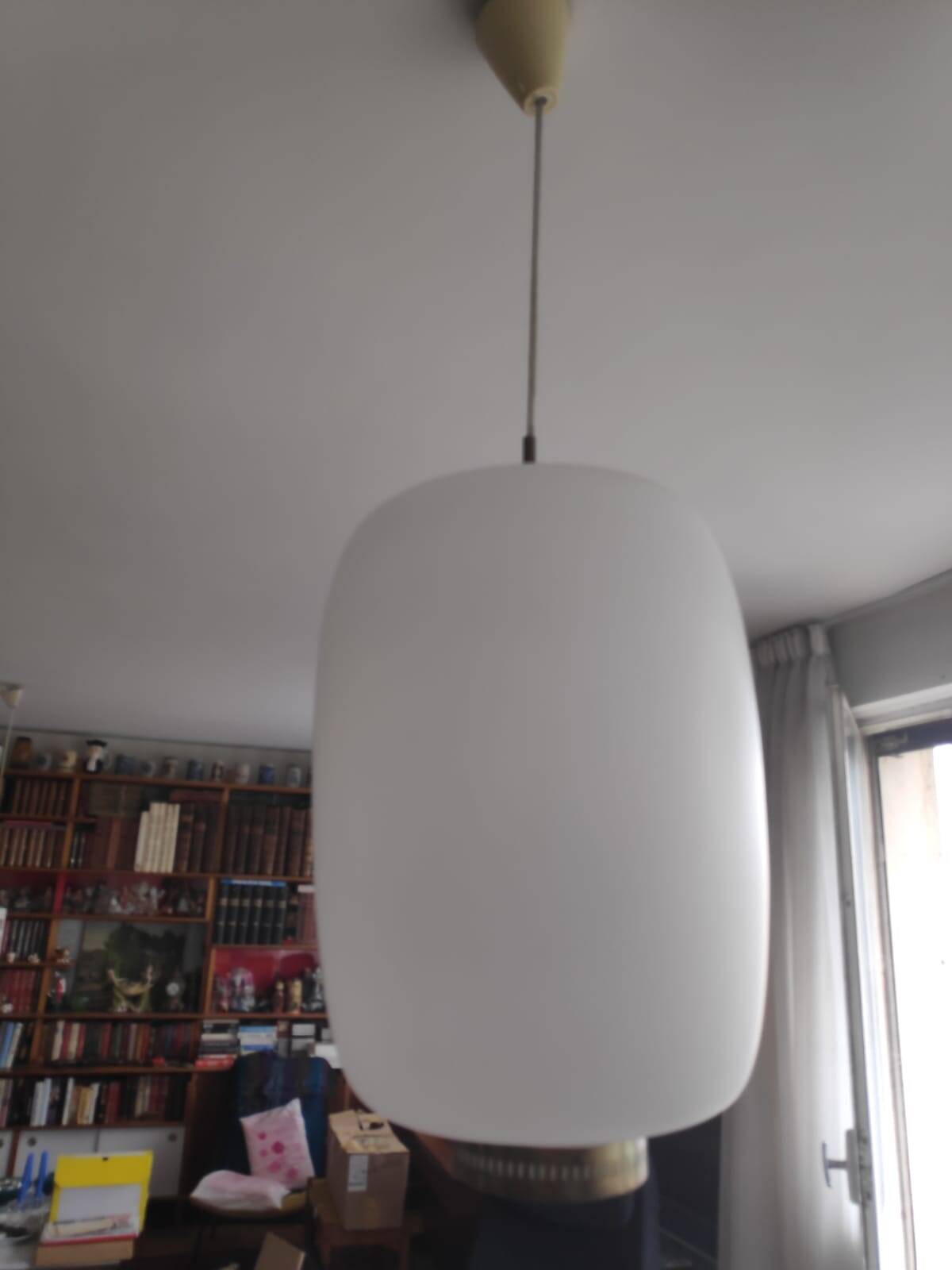 Luminaire plafonnier designer Bent Karlsby années 60 (Kina grand modèle)