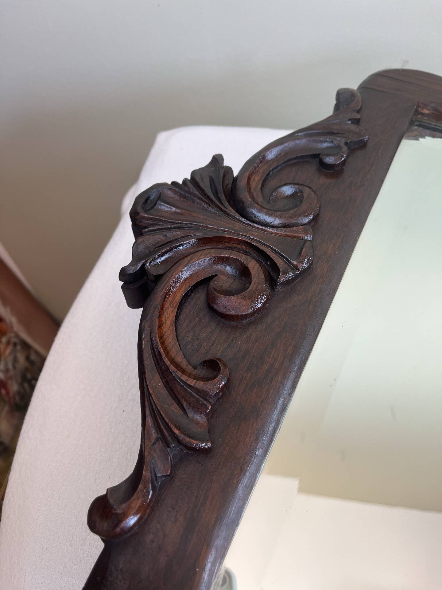 Walnut mirror Napoleon III
