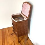 Rattan storage unit, 1950s