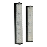 Pair of vintage XXL Bakelite diamond glass wall lights with 4 bulbs.