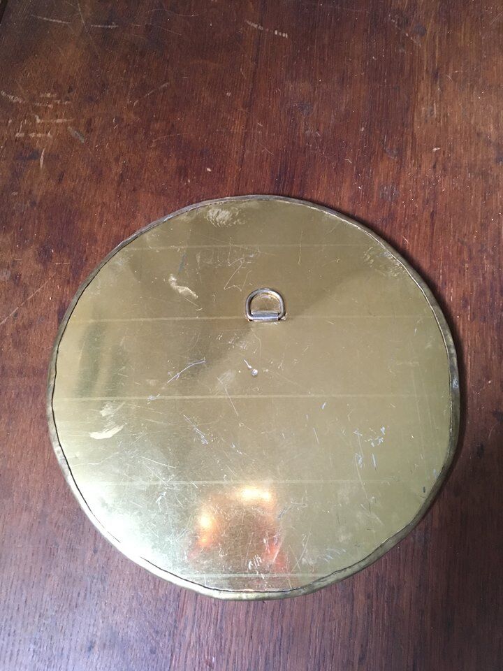 Round mirror brass 19x19cm