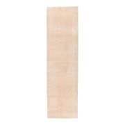 Vintage beige-blush Turkish hand-knotted runner 80x290