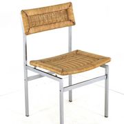 Ensemble de 4 chaises de salle à manger 'Wehl' - style japandi - wabi-sabi