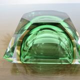 Cendrier en verre Sommerso de Murano par Flavio Poli pour Seguso, 1960