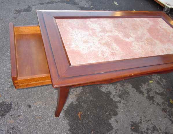 Cherry and pink stone lounge table