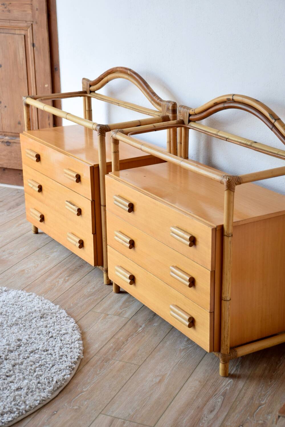Bamboo chest of drawers