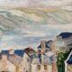 Oil on canvas Belle Ile en mer - Sauzon signed
