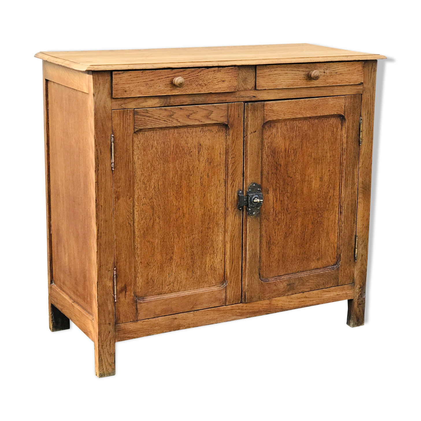 Vintage Parisian sideboard in natural oak