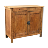 Vintage Parisian sideboard in natural oak