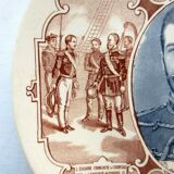 Plate Sarreguemines model Nicholas II Tsar of Russia