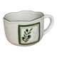 Vintage porcelain mug / large cup – Olive pattern