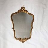 Golden wooden mirror