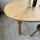 Oval farmhouse table oak 1960