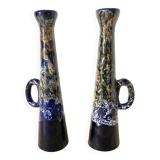 Pair of ceramic candlesticks from the 70s