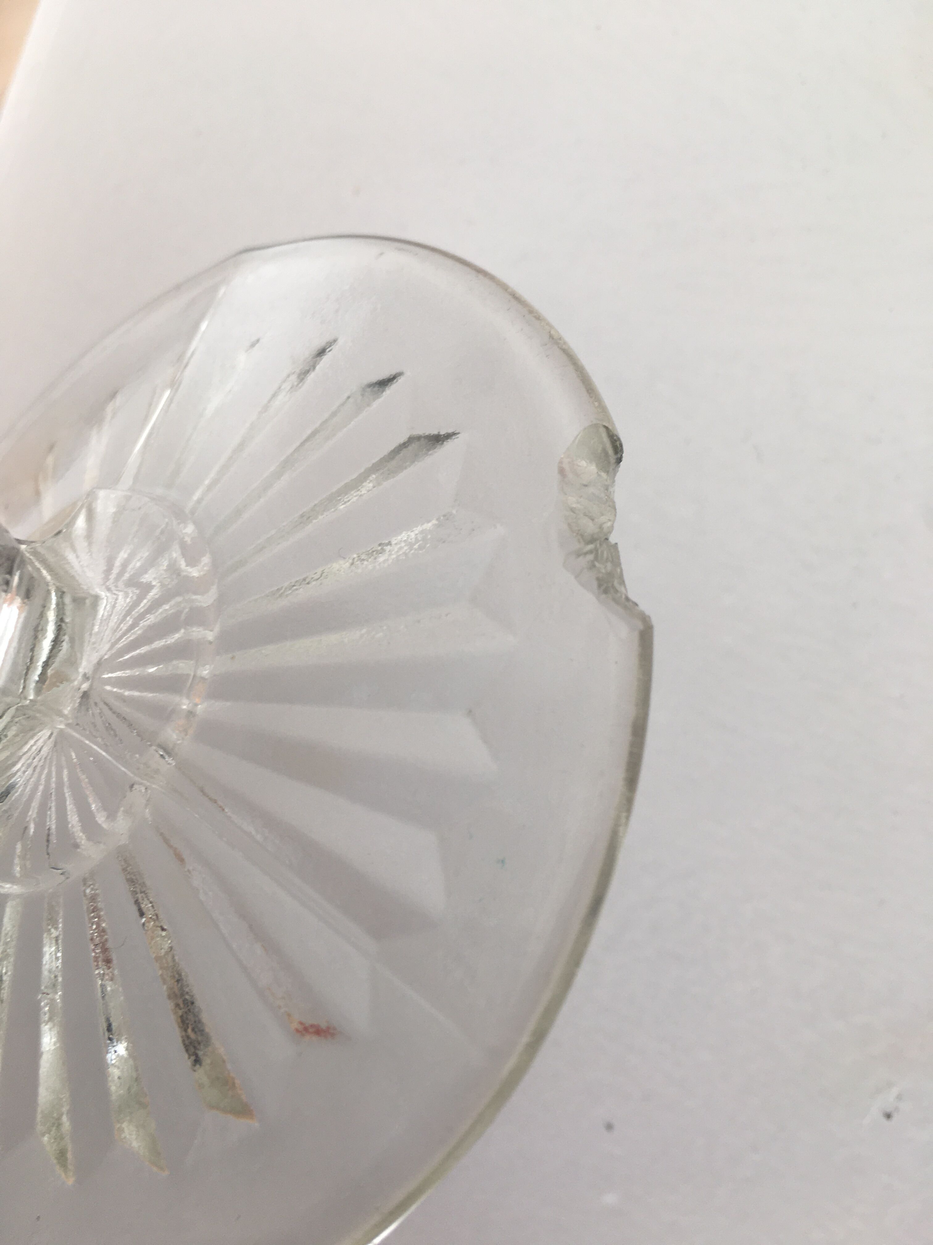 Transparent diamond tip walking glasses