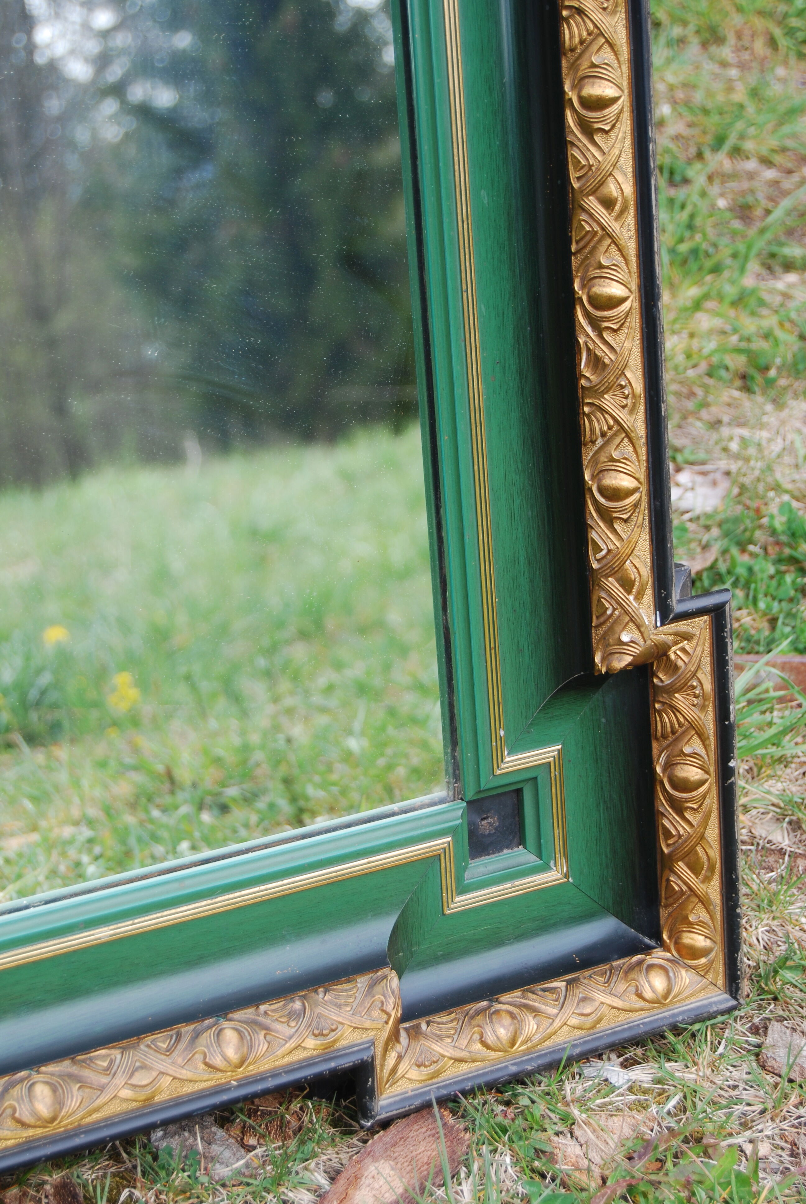 Art Nouveau wall mirror 79x127cm