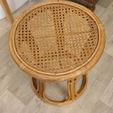 Rattan and Indonesian caning stool