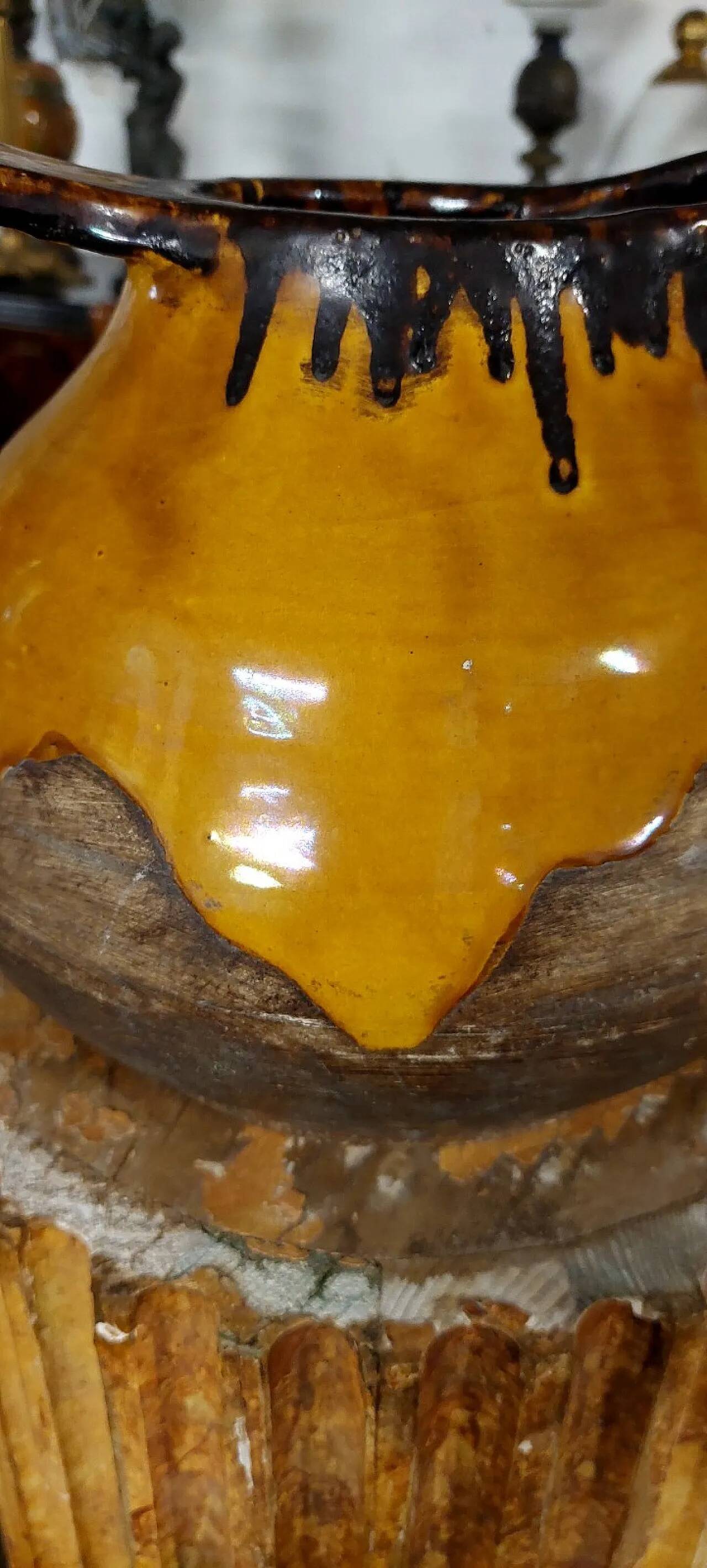 Glazed ceramic pitcher by Zaccagnini, 1930s