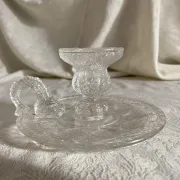 Handheld candlestick with fish handle