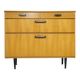 Cabinet à chaussures de style mid-century en bois d'orme, années 1960