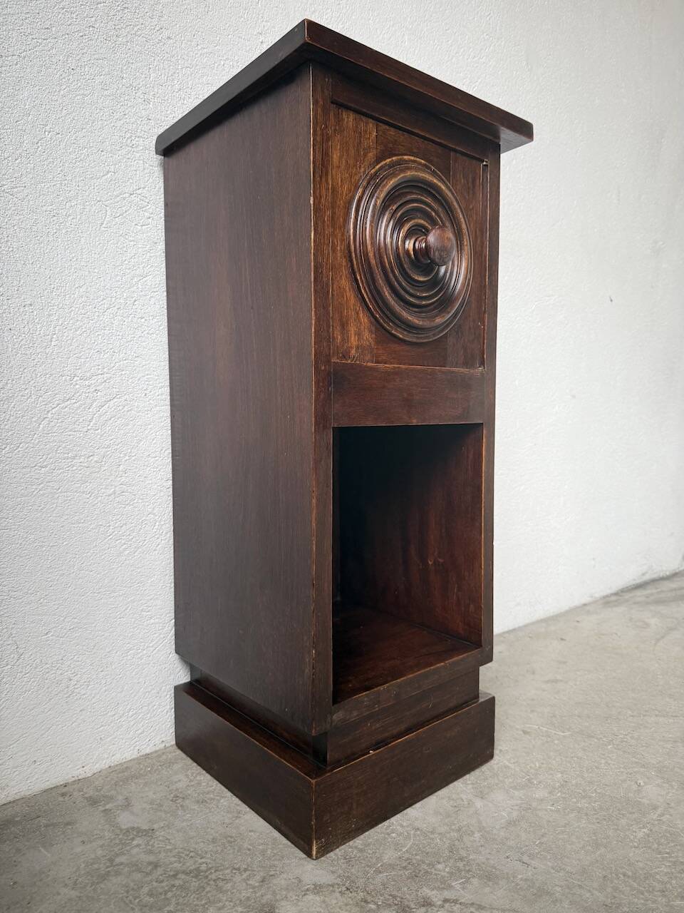 Dudouyt bedside table, oak, 1940.