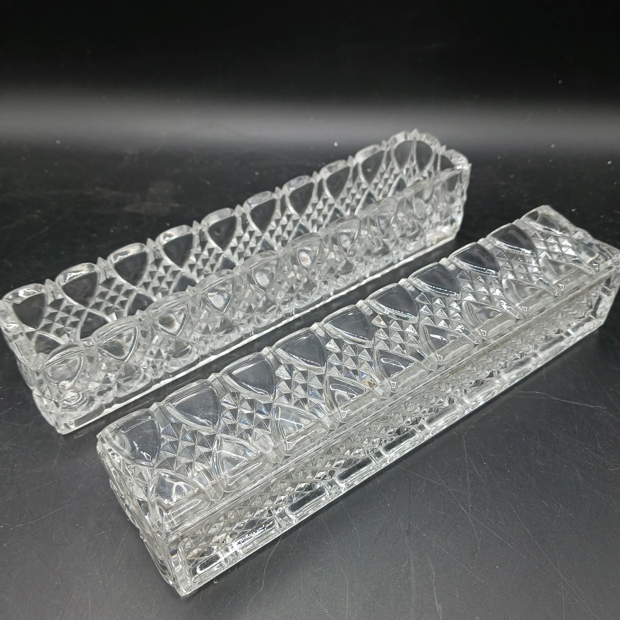 Val St Lambert - Crystal table runner - Valembert - 1935