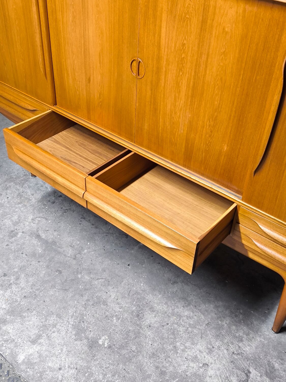 Vintage Scandinavian teak enfilade from the 1960s by Johannes Andersen.