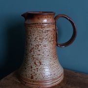 Stoneware pitcher from Puisaye signed by Jean-Pierre Prud’homme.