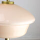 Mid-century brass & glass table lamp