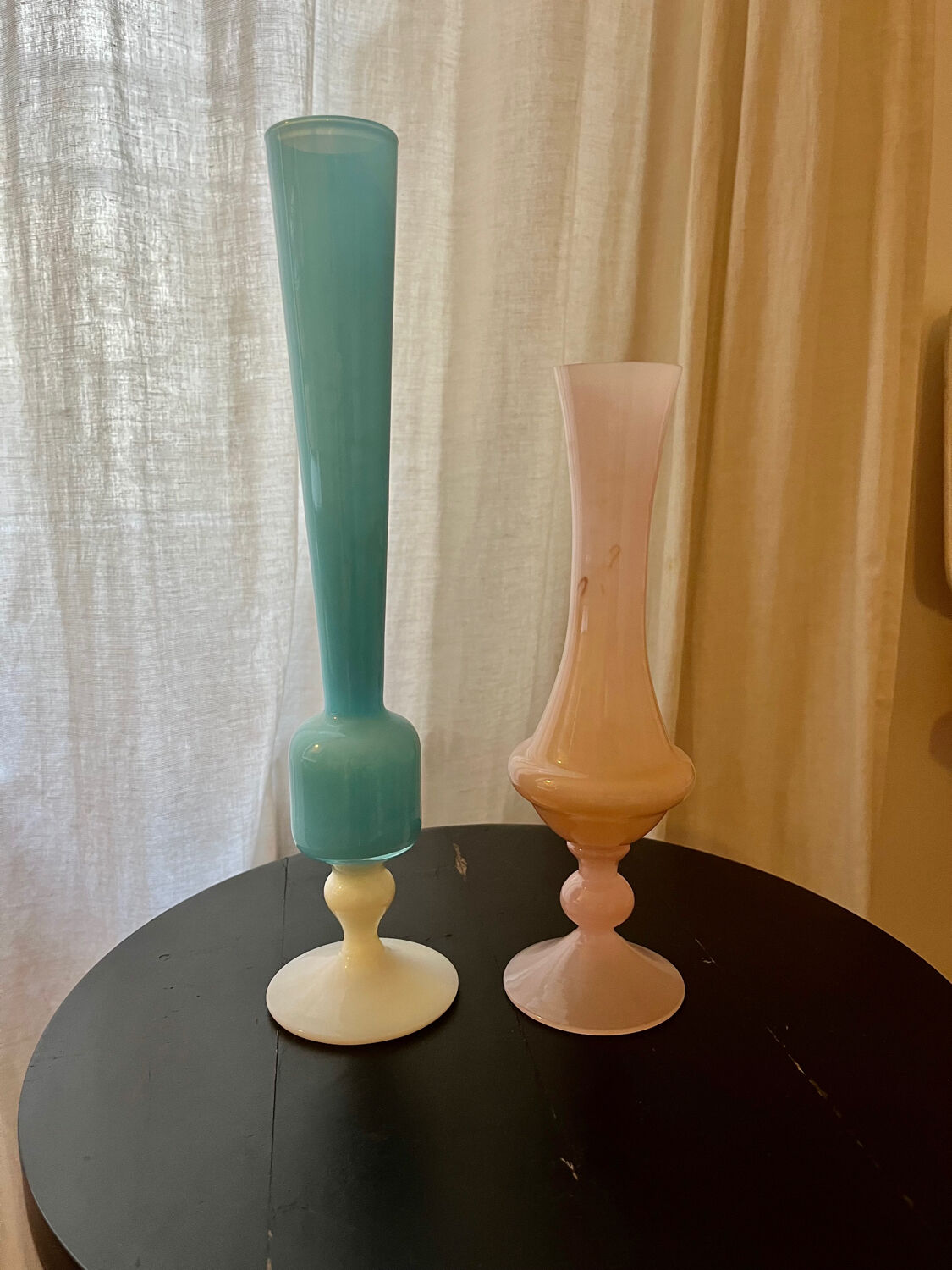 Lot of blown glass vases