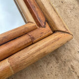 Bamboo & rattan mirror