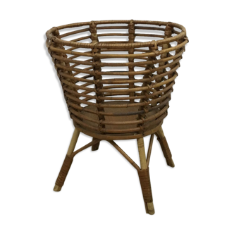 Vintage rattan basket