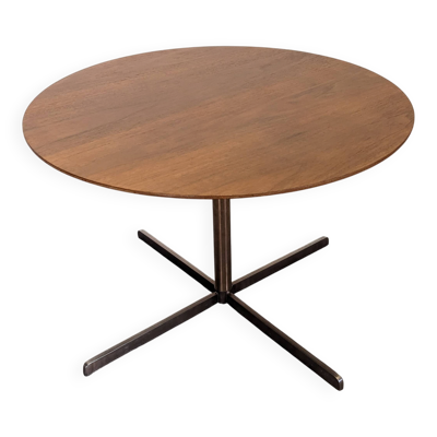 Table basse ronde d'appoint ou bout de canapé, époque contemporaine