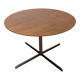 Contemporary round side table or end table.