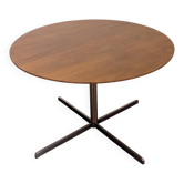 Contemporary round side table or end table.