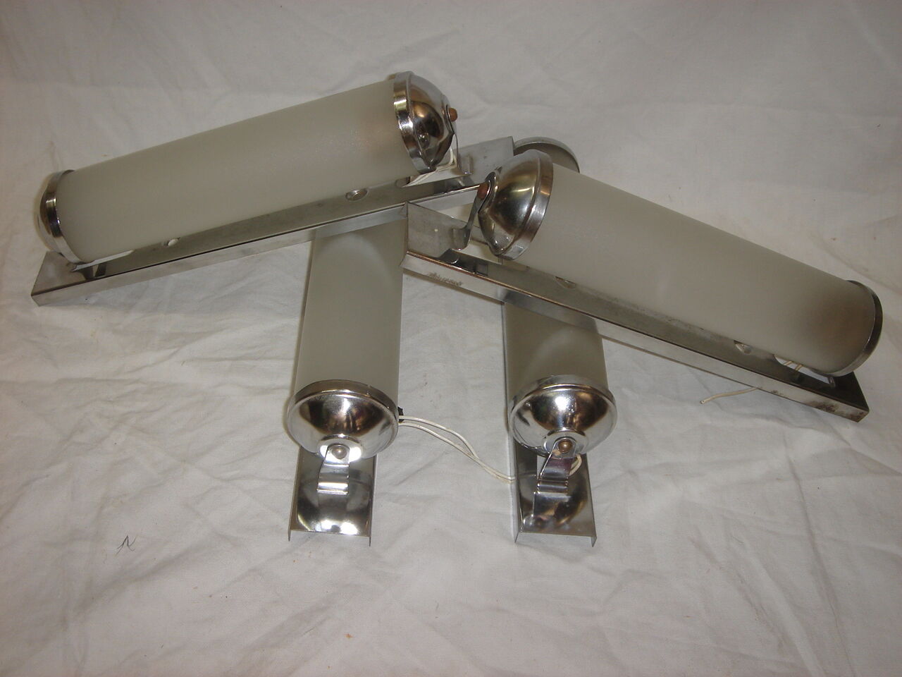 Art Deco train cab sconces