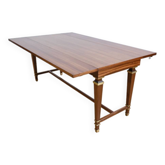 Important Shuttered Table in Sapelli Mahogany, Directoire style – 1970