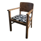 Restored brutalist style armchair