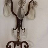 Pair of old sconces with candle holders and tassels