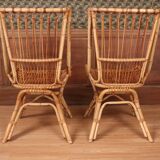 Pair of rattan chairs
